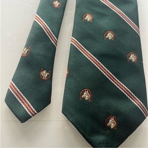 Vintage Rare SHEFFORD BY Anderson Little - Men's Embroidered Neck Tie Horse Shoe